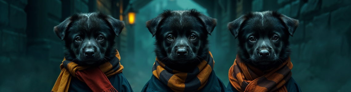 Midnight & Shadow Litter 2025 - Hairy Pawter and the Midnight Shepherds: A Magical Litter is Born!
